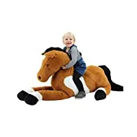 sweety toys- cheval en peluche, 10981, marron