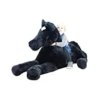 sweety toys- cheval en peluche, 10998, noir