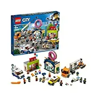 lego® - l’ouverture du magasin de donuts city jeux de construction, 60233, multicolore