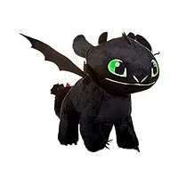 toothless night fury 40cm noir peluche original dragons how to tran your dragon 3 glow in the dark