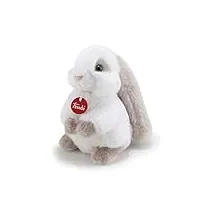 trudi tud23704 rabbit white/grey small