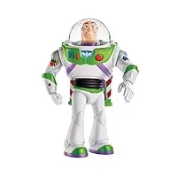 disney pixar toy story 4 figurine parlante buzz l'Éclair super action avec ailes dépliables, lumières, sons et marche, version française, jouet pour enfant, ggk17