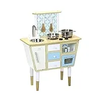 vilac - jouet en bois - cuisine et marchande- cuisine vintage avec 6 accessoires -8109