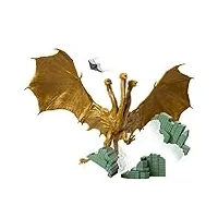 jakks pacific - figurine king ghidorah action 15cm avec avions et villes destructibles par godzilla king of monster 65th anniversary