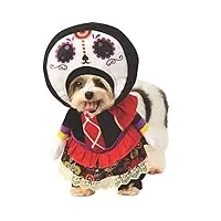 rubie's day of the dead déguisement pour animal domestique taille s
