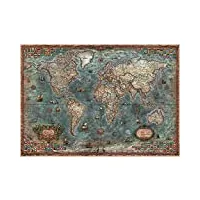 otto puzzle adulte : carte du monde antique - 8000 pieces - educa collection planisphere - nouveaute