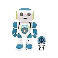 lexibook rob20fr junior robot intelligent qui lit les pensées, jouet pour enfants, danse, joue de la musique, quiz, animaux, karaoké programmable, stem, bleu/vert, (version française)