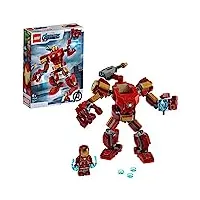 lego 76140 marvel super heroes le robot d’iron man, figurine de combat pour enfants de 6 ans et plus