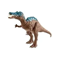 jurassic world attaque sonore irritator figurine articulée de dinosaure avec mouvements, sons et mâchoires qui claquent, jouet pour enfant, gmc97