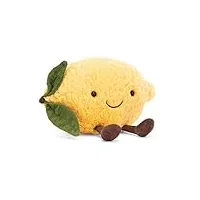 jellycat peluche amuseable lemon small - l: 10 cm x l : 18 cm x h: 12 cm