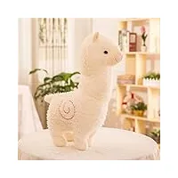 zinsale adorable peluche en forme de mouton en alpaga (blanc, 80 cm)