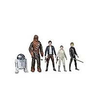 star wars – edition collector – pack de 5 figurines articulées alliance rebelle - 9,5 cm