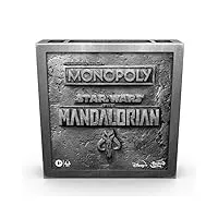 monopoly: star wars the mandalorian edition jeu de société protégez l'enfant (baby yoda) des ennemis impériaux
