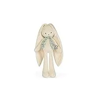 kaloo - lapinoo - pantin lapin - peluche bébé en velours côtelé - 35 cm - couleur crème - matière très douce - boîte cadeau - dès la naissance, k969946