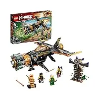 lego ninjago legacy boulder blaster 71736 airplane toy featuring collectible figurines, new 2021 (449 pieces)