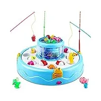 baztoy jeux de pêche électroniques magnétiques pour garçons filles tout-petits de ans 3 4 5 6 7 8 9 10 jeu enfants cadeaux d'anniversaire de noël avec lumière et la musique