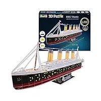 revell 3d puzzles 00154 rms titanic - led edition noir/rouge