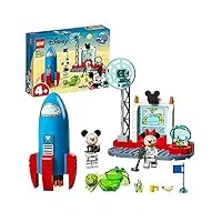 lego 10774 disney la fusée spatiale de mickey et minnie mouse figurine alien, jouet enfants 4 ans et plus
