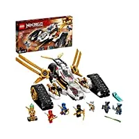 lego 71739 ninjago le tout-terrain ultrasonique - jouet moto, jeu de construction pour enfants avec mini figurine ninja zane