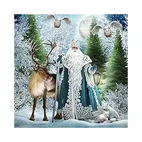puzzles for adults père noël et animaux 5000 piece kids jigsaw puzzles game toys gift for children boys and girls