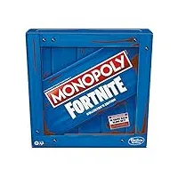 monopoly - édition collector fortnite - jeu de société inspiré du jeu vidéo fortnite, pour adultes et adolescents (jeu en langue anglaise)