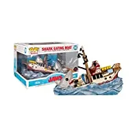 funko pop! moment: jaws eating boat - les dents de la mer - figurine en vinyle à collectionner - idée de cadeau - produits officiels - jouets pour les enfants et adultes - movies fans