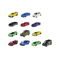 majorette - set 13 pièces (9+4 exclusifs) - voitures miniatures en métal - coffret 13 véhicules - 212054029