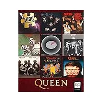 puzzle queen forever de 1000 pièces | puzzle de collection avec discographie de la reine et couvertures d'albums | produit sous licence officielle queen