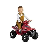 rollplay mini quad racing électrique pour enfants à partir de 1,5 ans - jusqu'à 35 kg - batterie 6 v 3 km/h - véhicule électrique rouge - 26641