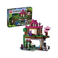 lego 21183 minecraft le camp d’entraînement: jouet de construction avec maison, grotte, figurines, squelette, ninja, rebelle, cadeau noël, garçons, filles, 8 ans et plus, univers minecraft