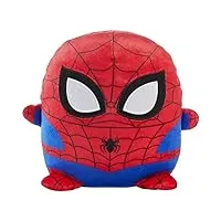 marvel cuutopia figurine spider-man en peluche de 25,4 cm, super héros, oreiller arrondi, cadeau de collection pour enfants et fans âgés de 3 ans et plus