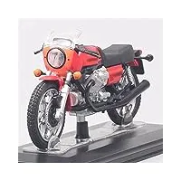hbsm 1: 24 pour 1976 pour g- uzzi 850 diecasts moto modèle café jouets véhicules vélo souvenir