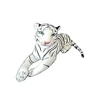 deluxe paws big cats wild peluche réaliste 40 cm (tigre blanc)