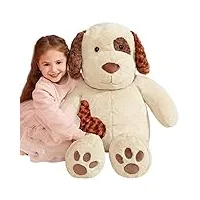 ikasa peluche chien géant animal jouets,78cm grand chiot mignon moelleux peluche grosse animaux adorable de grande taille,cadeaux pour les enfants