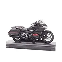 1:18 Échelle cruiser vélo modèle moulé sous pression jouet véhicule touring moto jouet de collection garçons pour honda gold wing 2020 (color : a)