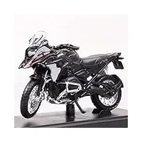 hzgly Échelle 1:18 pour bmw r1200gs modèle de moto moulé sous pression véhicule aventure touring vélo moto miniature cycle 2017 collection (color : black)