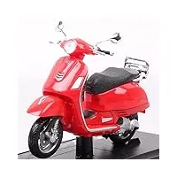 hzgly Échelle 1/18 pour piaggio 2017 pour vespa gts 300 super scooter moto moulé sous pression véhicules sport vélo jouet modèles souvenir