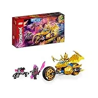 lego 71768 ninjago la moto dragon dâ€™or de jay, jouet avec véhicule et figurine de dragon, idée cadeau anniversaire pour enfants