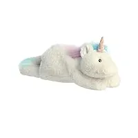 aurora® laid-back snoozles™ licorne en peluche – confort douillet – jeu imaginatif – blanc 45,7 cm