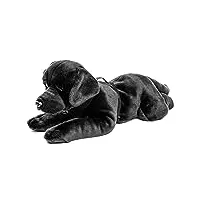 uni-toys - labrador noir, couché - 60 cm (longueur) - peluche chien - animal en peluche