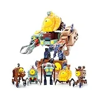 maikerry ensemble robot 5 en 1 plants vs. zombies boss – figurines d'action jouets pour les fans de jeux – cadeaux d'anniversaire et de fête pour garçons et filles