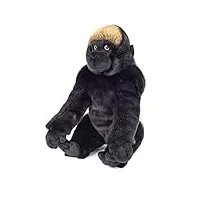 teddy hermann 92943 gorilla de montagne assis 35 cm peluche avec garnissage recyclé