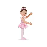 melissa & doug victoria 14-inch poseable ballerina doll with leotard and tutu