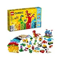 lego classic build together 11020 jeu de construction créatif pour enfants, filles et garçons à partir de 5 ans (1 601 pièces)