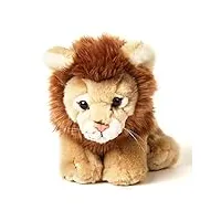 uni-toys lion assis - 19 cm (hauteur) - peluche sauvage - doudou