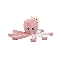 ptipotos by les déglingos - filou la pieuvre - peluche maman et son bébé - idée cadeau de naissance - 65cm - rose