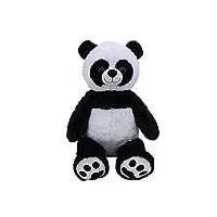 pioupiou et merveilles peluche géante fabrication française xxl chouka le panda - 80 cm de haut - toute douce pour enfant made in france - 16601