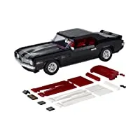lego 10304 icons chevrolet camaro z28, kit de construction de voiture miniature, muscle car américaine, maquette à construire, cadeau pour adultes