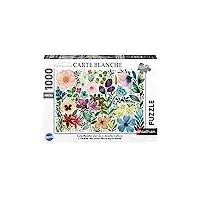 nathan - puzzle 1000 pièces - l'herbier des jolies fleurs aquarellées - jennifer lefèvre - adultes et enfants dès 14 ans - puzzle de qualité supérieure - collection carte blanche - 87360