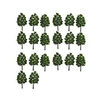 sewacc 1:87 miniatures décoration mini arbres 20 pièces 9 cm paysage paysage arbres train paysage architecture arbres échelle arbres pour bricolage paysage maquettes et modélisme ho arbres